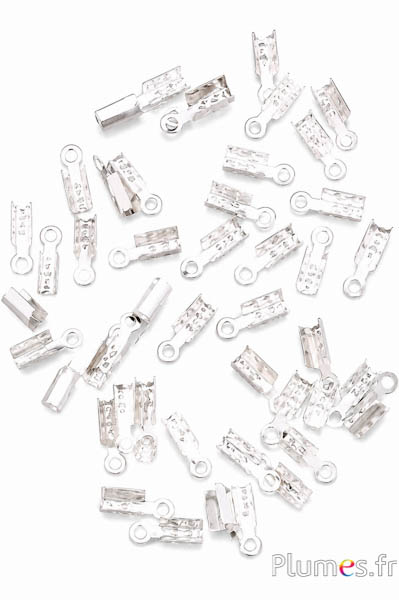 Bandendklemme - 10 x 3 x 3 mm - silber
